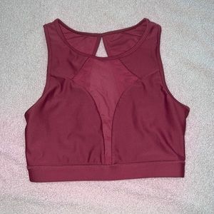 COPY - P’tula Grace sports bra, wine color, size medium